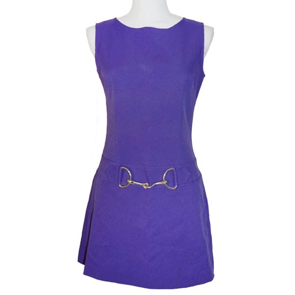 Bergdorf Goodman Dresses & Skirts - Vintage Bergdorf Goodman "1990s Does 1960s" Purple Sleeveless Mini Dress